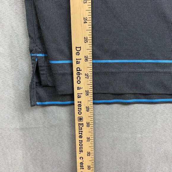 FootJoy Gray and Blue Striped Polo Shirt - Picture 7 of 9